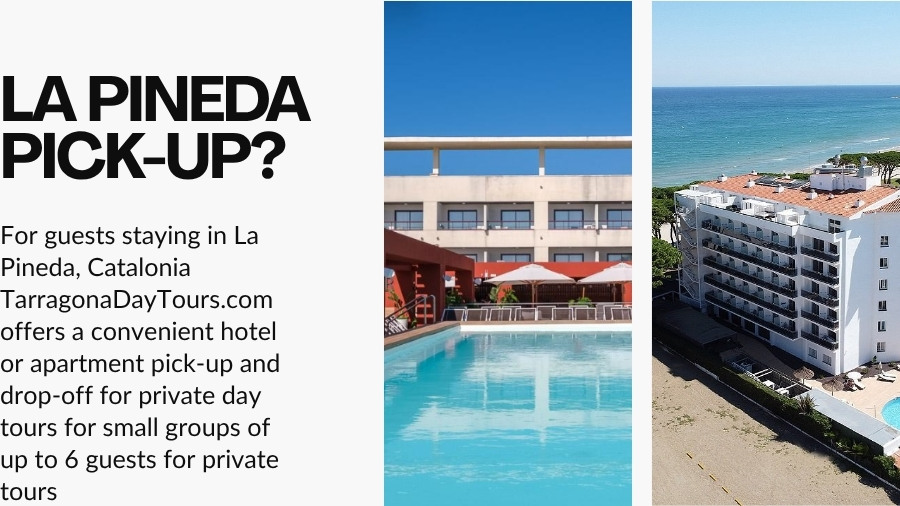 Private tours with hotel pick-up in La Pineda